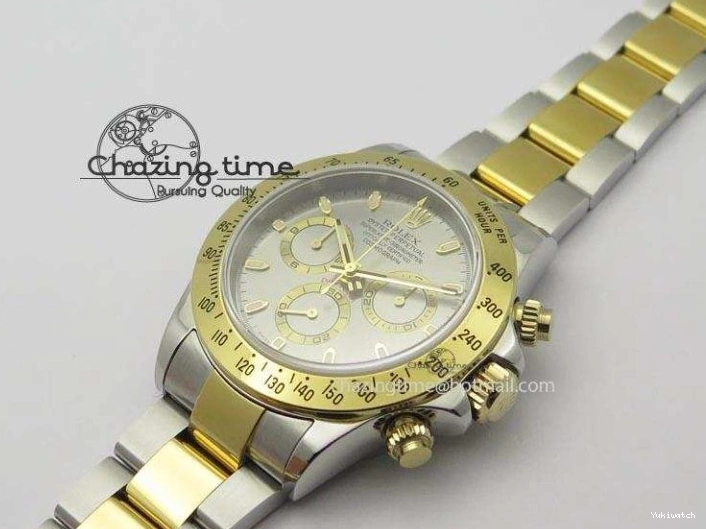 JF SS 116523 Gray On Best Bracelet A7750 YG Edition SS YG Dial Daytona 0312